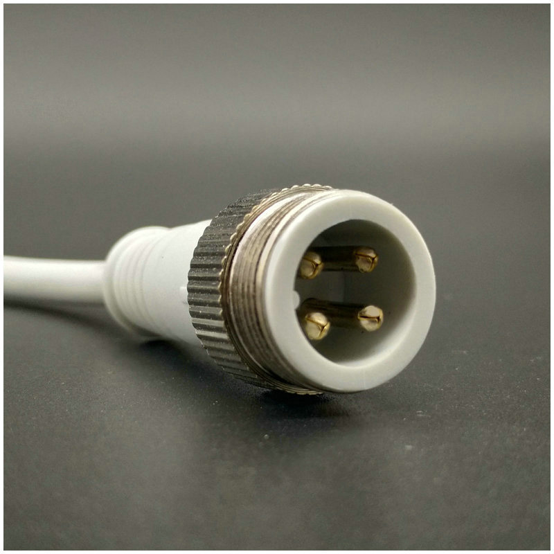 4PIN AC-DC Metal Head Extension Cord Waterproof Connector 4PIN AC-DC Metal Head Extension Cord Waterproof Connector